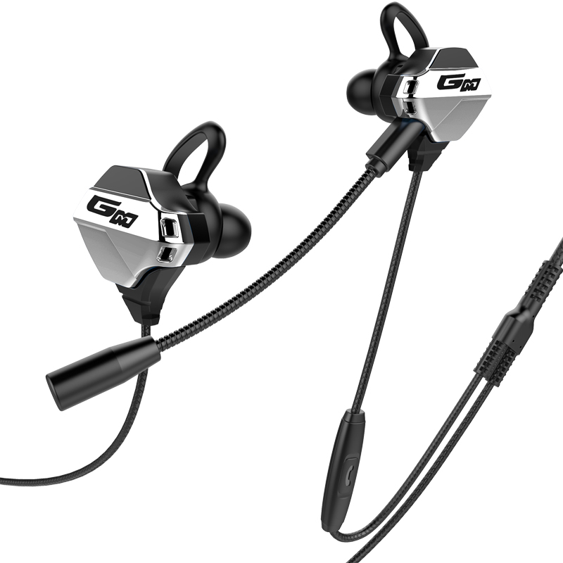 E-sport Gaming Headsets Mobiele telefoon en pc Universele hoofdtelefoon Oortelefoon met twee microfoons