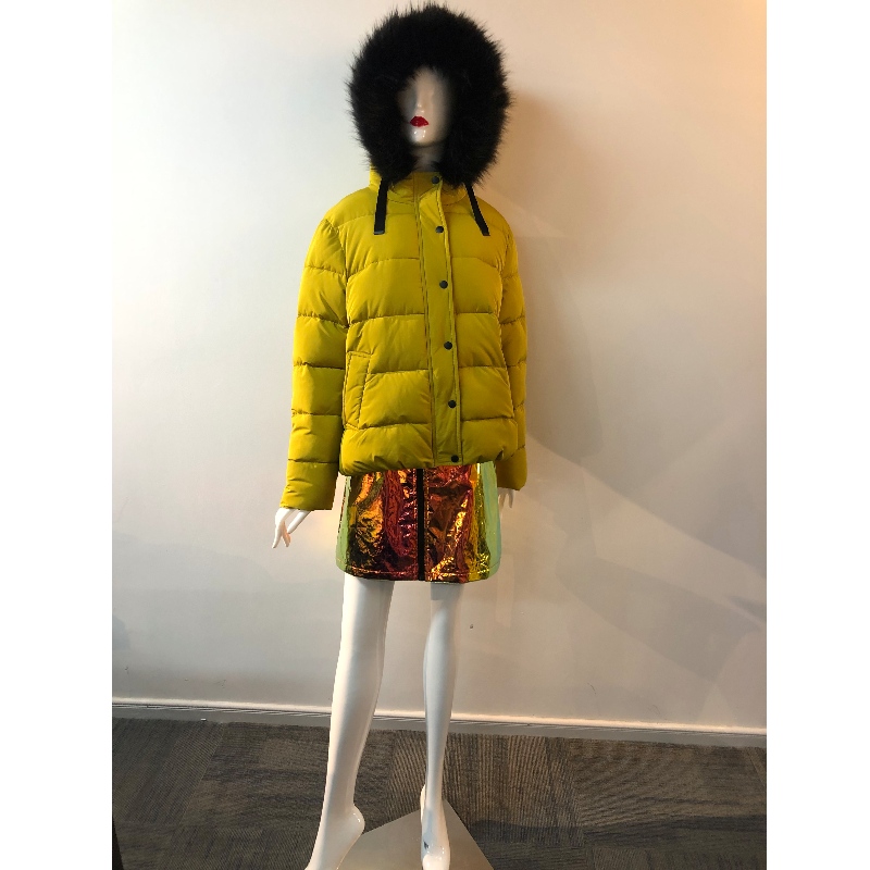 GELE HOODED COAT DAMES RLWPC0026
