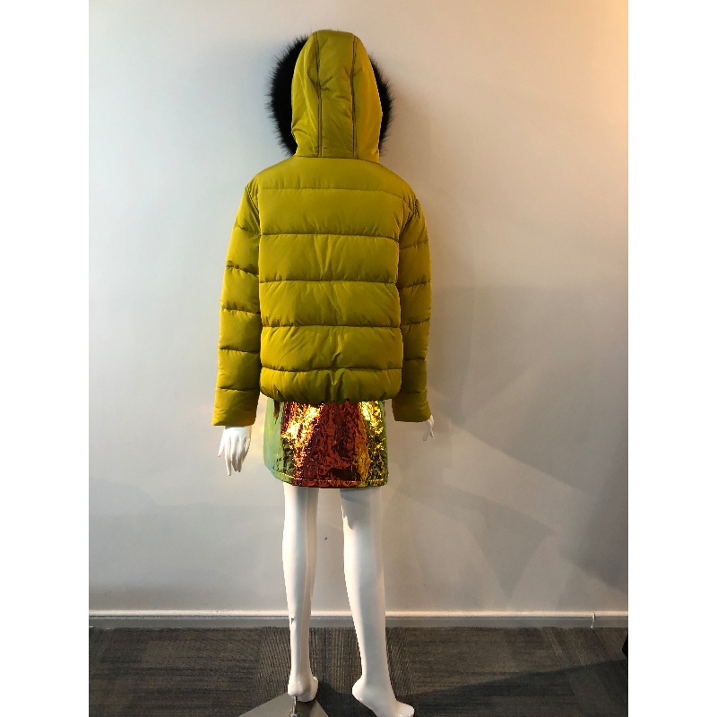 GELE HOODED COAT DAMES RLWPC0026