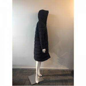 ZWARTE LONGLINE JAS DAMES RLWPC0056