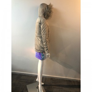 CHAMPAGNE HOODED COAT DAMES RLWPC0059