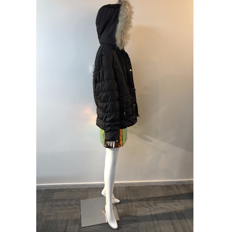 ZWART HOODED JAS DAMES RLWPC0060
