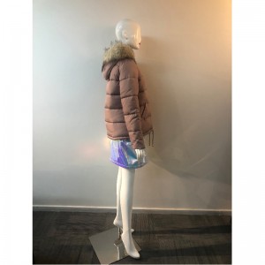 CHAMPAGNE HOODED COAT DAMES RLWPC0061