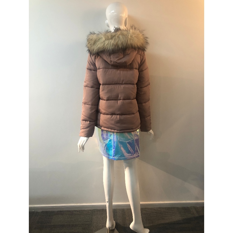 CHAMPAGNE HOODED COAT DAMES RLWPC0061