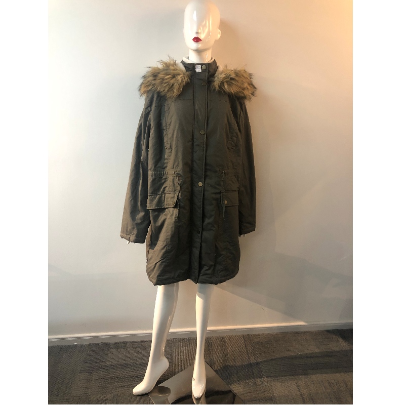 DARK-GREY DAMES GEWATTEERDE JAS RLWPC0071
