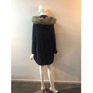 ZWART HOODED JAS DAMES RLWPC0076