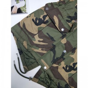 DAMES CAMO HOODED COAT RLWPC0090
