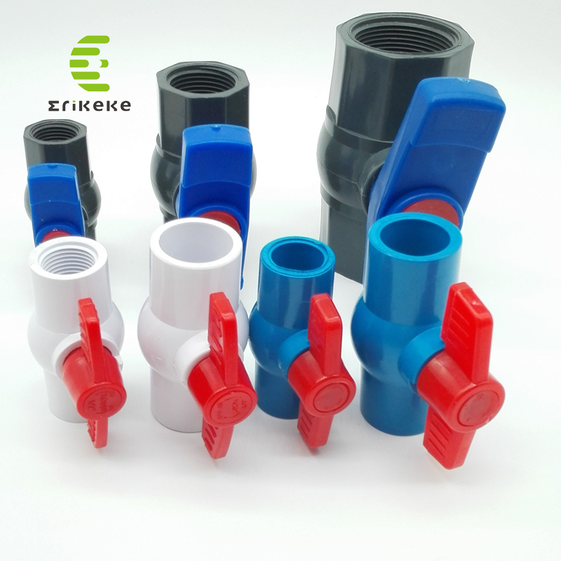 Hogedruk PVC-kogelkraan (normaal uiteinde, vlak uiteinde, draaduiteinde)