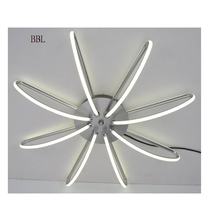 Moderne LED-plafondlamp met aluminium strip