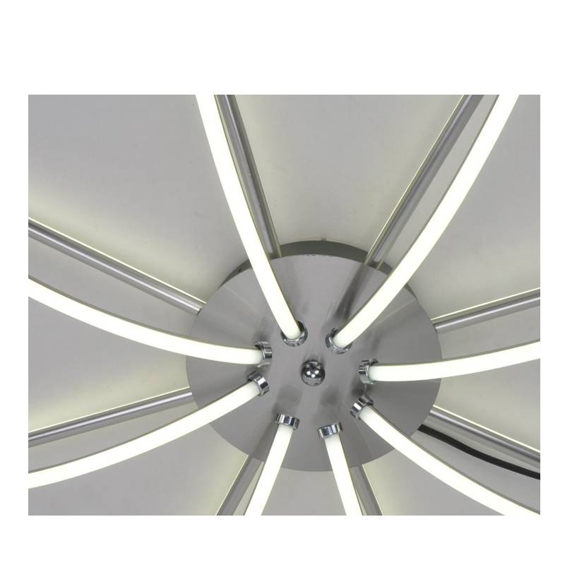 Moderne LED-plafondlamp met aluminium strip