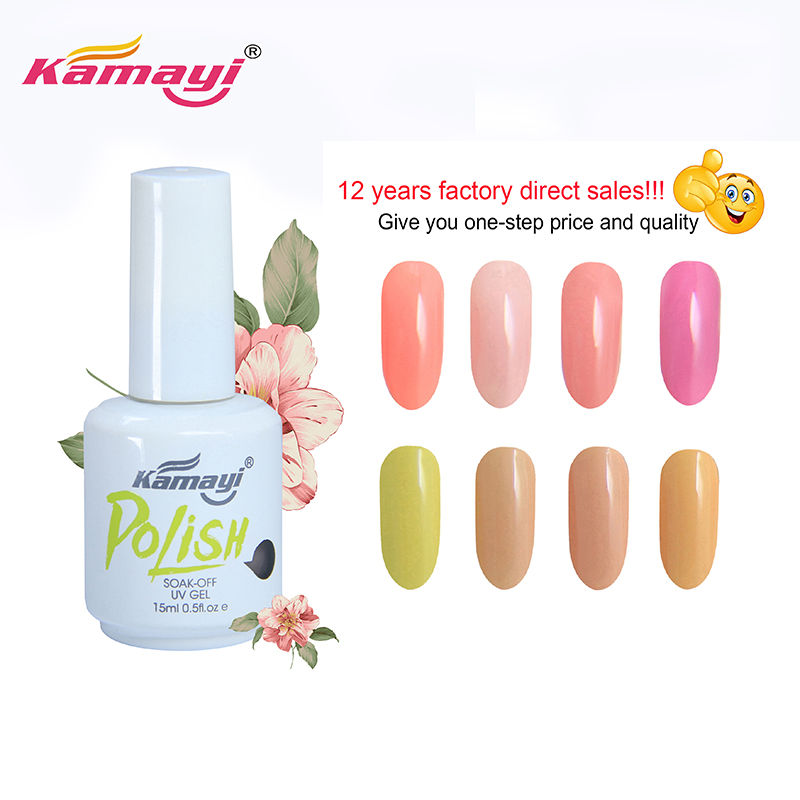 kamayi Nieuwe Amandelbloesem Kleur Gel Nagels Polish 3 Step UV Gel Polish