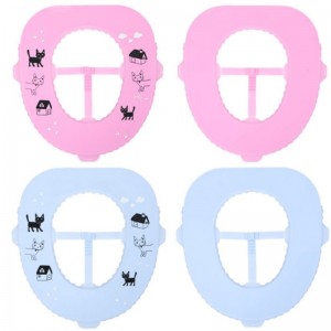 Nieuwe siliconen antibacteriële toiletbril huishoudelijke waterdichte eenvoudig te reinigen reizen draagbare wc-brilring