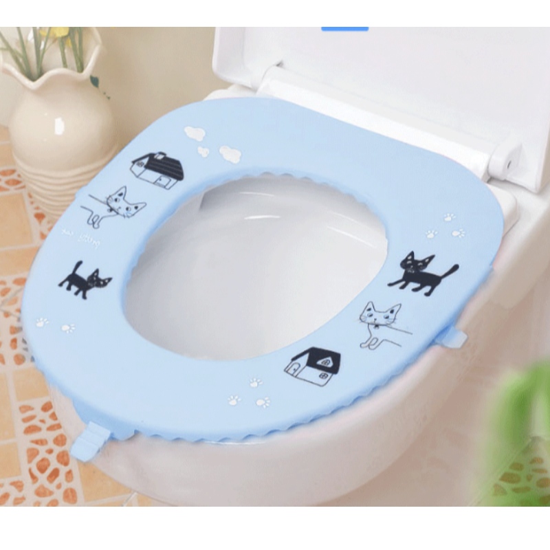 Nieuwe siliconen antibacteriële toiletbril huishoudelijke waterdichte eenvoudig te reinigen reizen draagbare wc-brilring