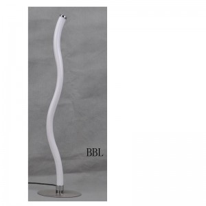 LED-tafellamp met golfvormige acrylbuis