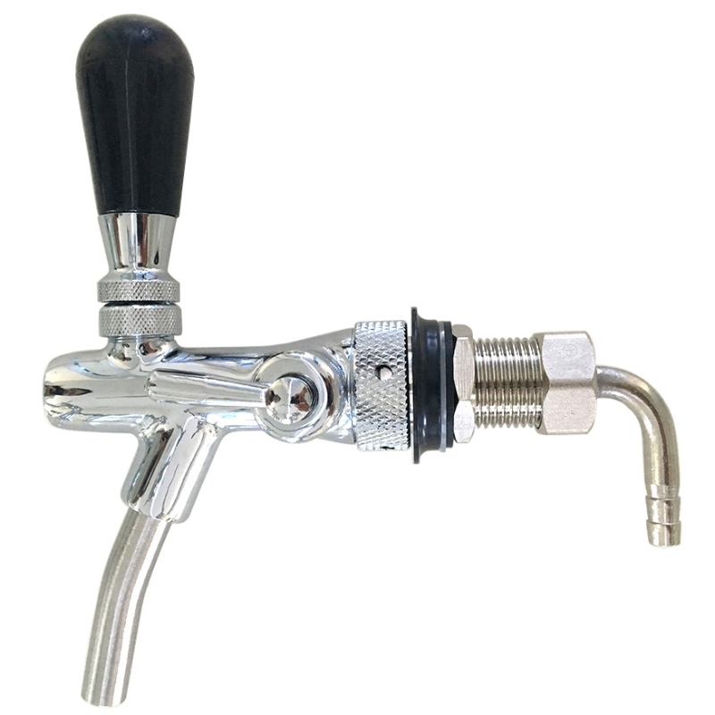 Regelbare flow control G5 / 8 schacht biertap voor bar