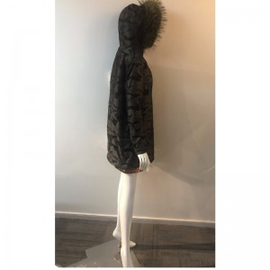 DAMES CAMO HOODED COAT RLWPC0042