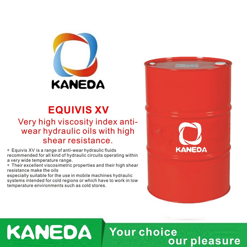 KANEDA EQUIVIS XV Anti-slijtage hydraulische oliën met zeer hoge viscositeitsindex en hoge afschuifweerstand.