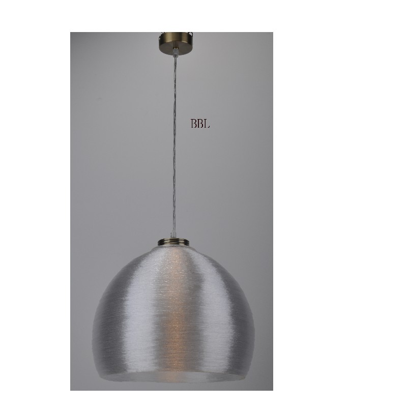 Hanglamp met acryl zijden kap