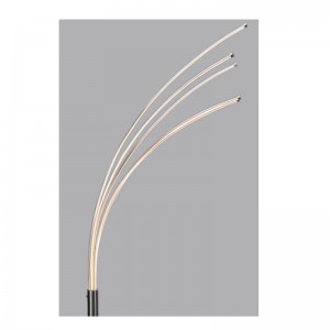 Moderne LED-vloerlamp met aluminium strip