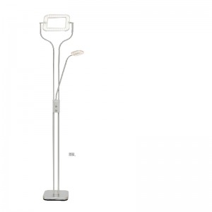 LED hoogspannings moeder \u0026 zoon vloerlamp met vierkant LED paneel