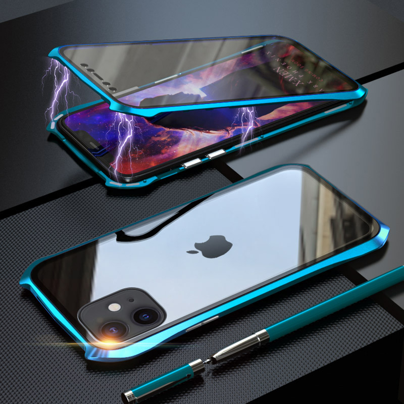 Voor iPhone 11 hoesje Magnetische adsorptietelefoonhoes