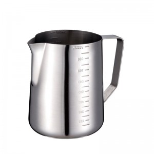 heet verkoop latte art melkkan met 350/600/900 ml met meetschalen