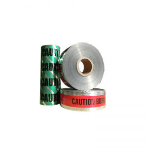 dddvFabricage goedkope verkopende goedkope glasvezelkabel ondergrondse detecteerbare waarschuwingstape met traceerdraad