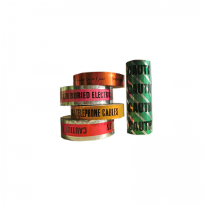 dddvFabricage goedkope verkopende goedkope glasvezelkabel ondergrondse detecteerbare waarschuwingstape met traceerdraad