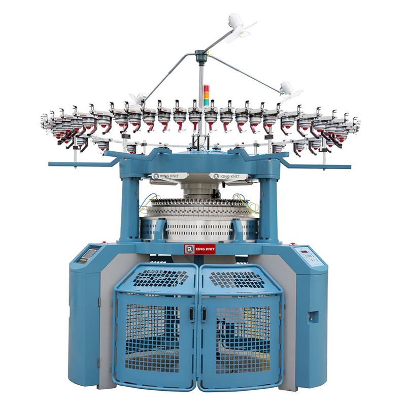 Groothandel producten China jacquard single jersey rondstreep breimachine