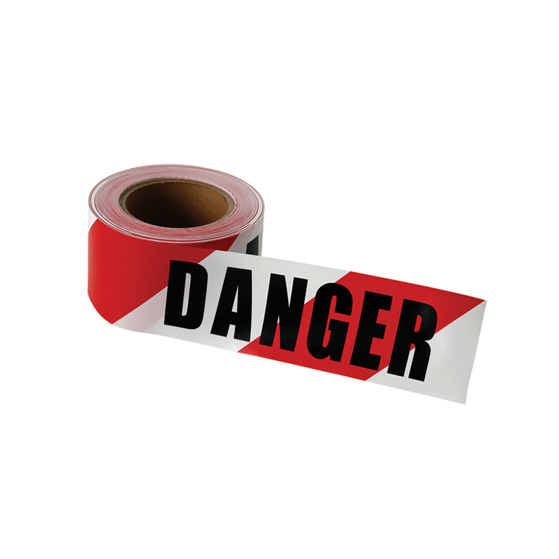 Nieuw product 50mm-1000m voorzichtigheid politie verkeer waarschuwing PE barricade tape