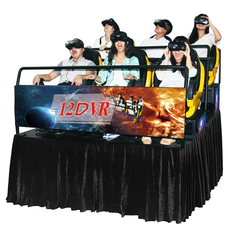 Hete verkoop amusement virtual reality ervaring stoel 9Dvr bioscoop 6 zetels 9dvr voor familie
