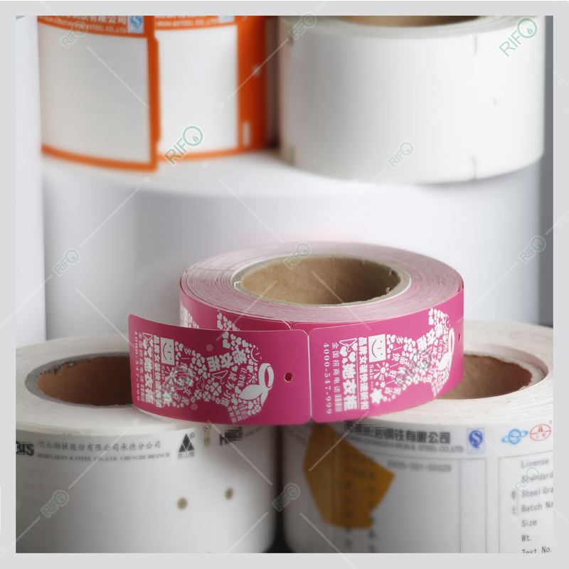 Lint printbare offset printbare hoge temperatuur hang tag met scheurbestendig