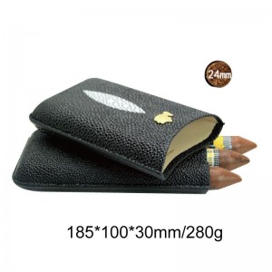 Reizen 3 telt Portable Leather Sigar case