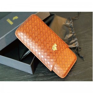 Reizen 3 telt Portable Leather Sigar case