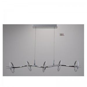led -hangerlamp met aluminium profiel ronde ring