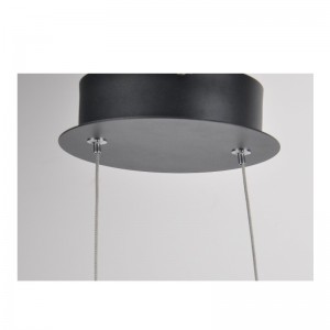 led -hangerlamp met acrylronde ring en afstelling van functie