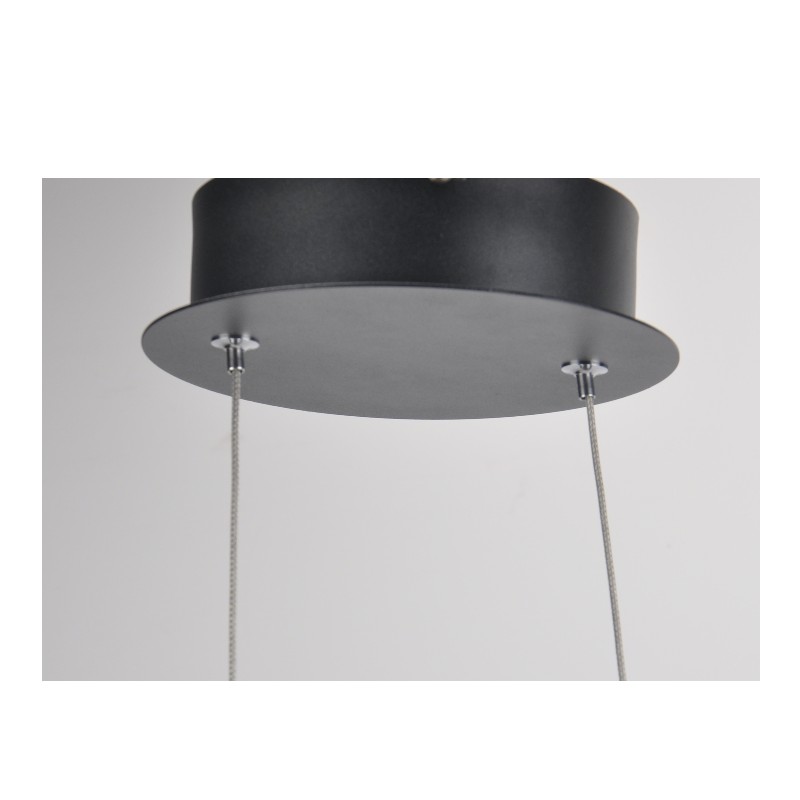 led -hangerlamp met acrylronde ring en afstelling van functie