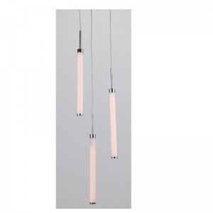 led-hangerlamp met acrylrechte buis