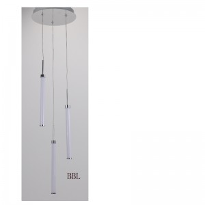 led-hangerlamp met acrylrechte buis