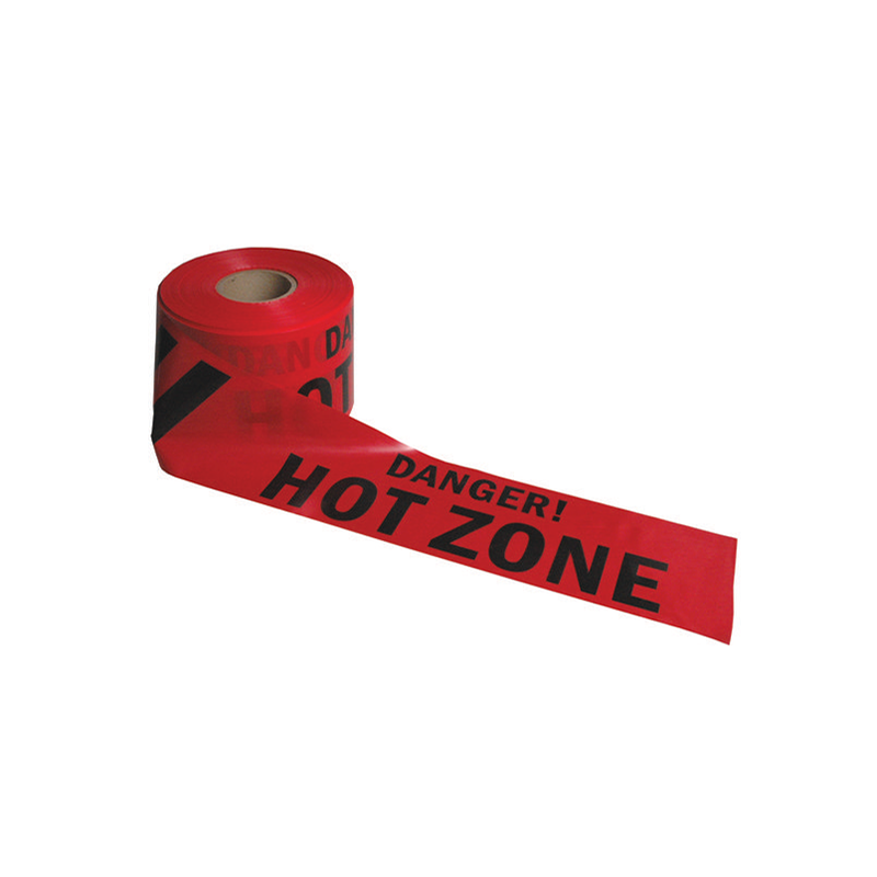 Warmverkoop lage MOQ topkwaliteit, niet-lijm PE rode maatwerk barriere tape