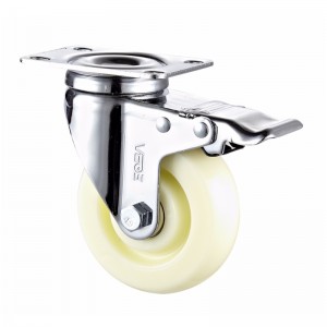 Media Duty --Zink bekleed omhulsel met PP-wiel