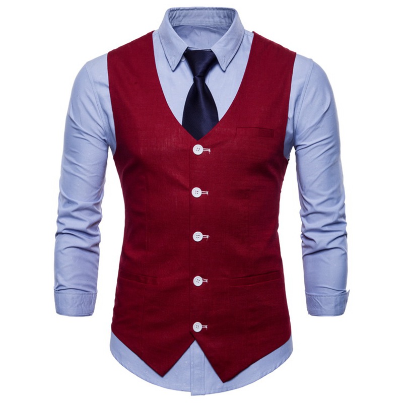 100% Polyester Woven Vest /Waistcoats