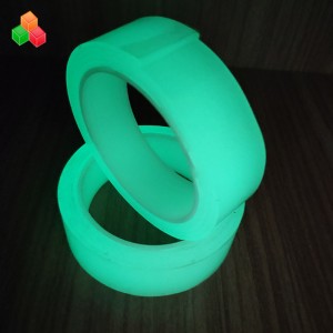 Glow in the dark herbruikbare dubbelzijdige sterke zelfklevende gel grip nano zuigtape \/ op maat wasbare lichtgevende nano magische tapes