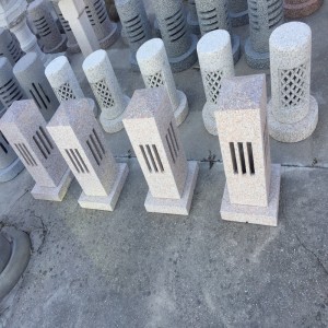 Stenen lantaarns steen Carvings en sculpturen Natuurlijk Zuiver handwerk Uniciteit