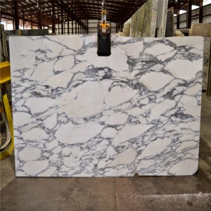 Bianco arabescato witte marmeren plaat