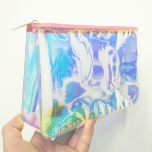 Holografische PVC ritszak