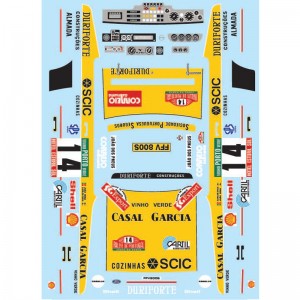 auto model waterglijbaan sticker