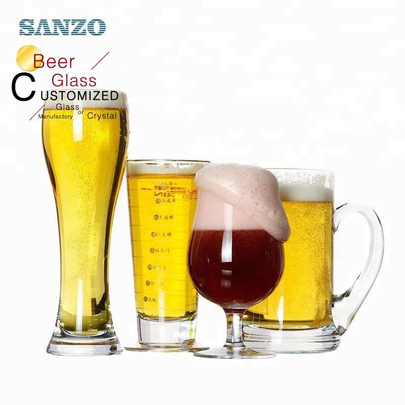 Sanzo Adverteren Bierglas Met Handvat Aangepast Geëtst Logo Bierblik Glas Pepsi Bierglas