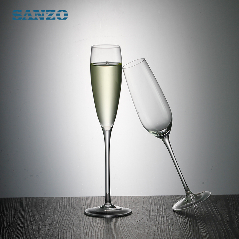 SANZO Geblazen glazen champagnefluit Op maat gemaakt Handgemaakt champagneglas Plastic champagneglazen