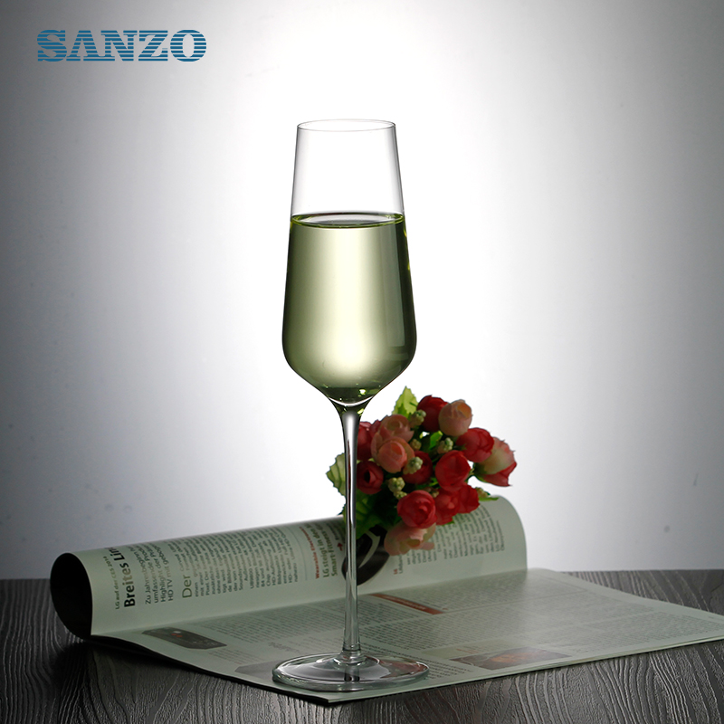 SANZO Zwart Champagne Glas Aangepast Champagne Fluit Roze Cilinder Champagne Glas